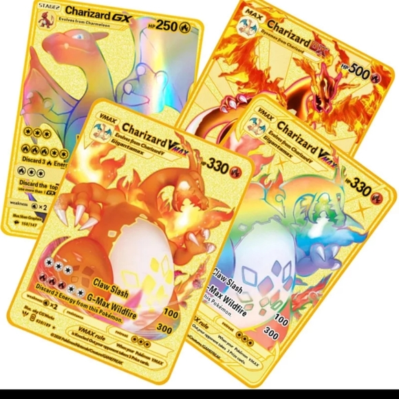 Pokemon Gold Cards V VMAX GX Foil Card - Picture 6 of 6